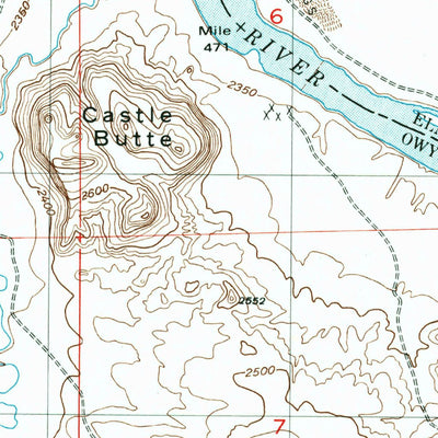United States Geological Survey Castle Butte, ID (1948, 24000-Scale) digital map