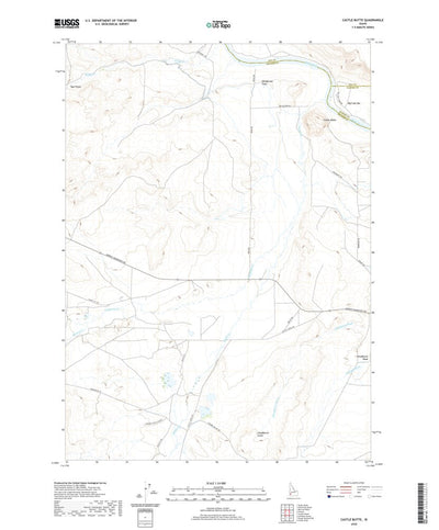United States Geological Survey Castle Butte, ID (2020, 24000-Scale) digital map