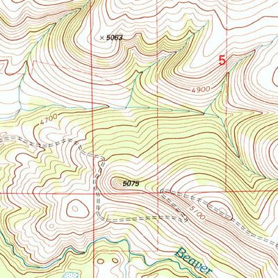 United States Geological Survey Castle Butte, MT (1995, 24000-Scale) digital map