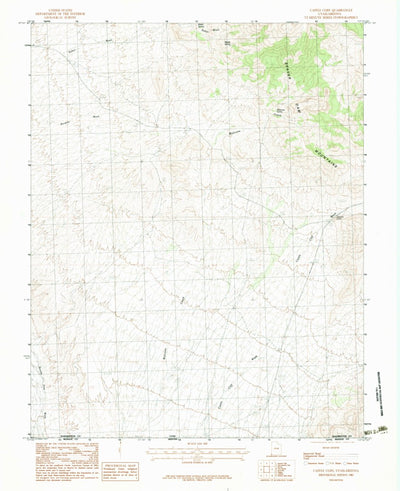 United States Geological Survey Castle Cliff, UT-AZ (1983, 24000-Scale) digital map