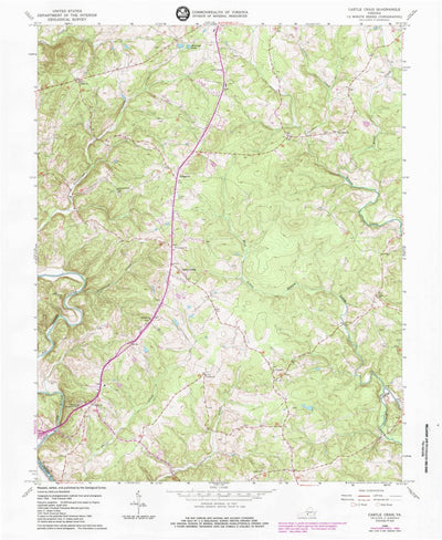 United States Geological Survey Castle Craig, VA (1966, 24000-Scale) digital map