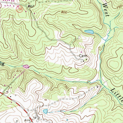 United States Geological Survey Castle Craig, VA (1966, 24000-Scale) digital map