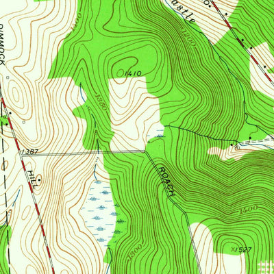 United States Geological Survey Castle Creek, NY (1961, 24000-Scale) digital map