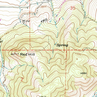 United States Geological Survey Castle Creek, OR (1972, 24000-Scale) digital map