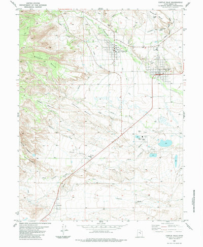 United States Geological Survey Castle Dale, UT (1983, 24000-Scale) digital map