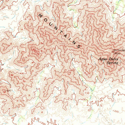 United States Geological Survey Castle Dome Mountains, AZ (1964, 62500-Scale) digital map