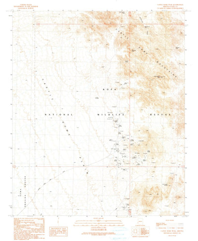 United States Geological Survey Castle Dome Peak, AZ (1990, 24000-Scale) digital map