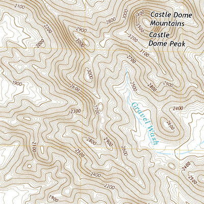 United States Geological Survey Castle Dome Peak, AZ (2021, 24000-Scale) digital map