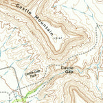 United States Geological Survey Castle Gap, TX (1974, 24000-Scale) digital map