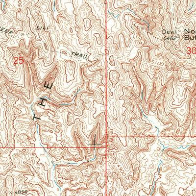 United States Geological Survey Castle Gardens, WY (1966, 24000-Scale) digital map