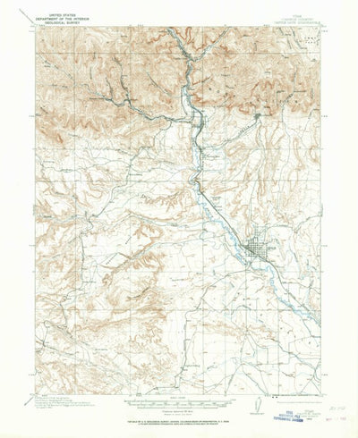 United States Geological Survey Castle Gate, UT (1914, 62500-Scale) digital map