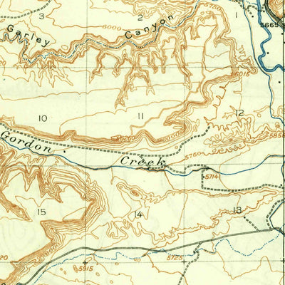United States Geological Survey Castle Gate, UT (1916, 62500-Scale) digital map