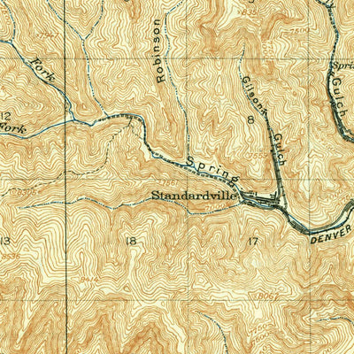 United States Geological Survey Castle Gate, UT (1916, 62500-Scale) digital map