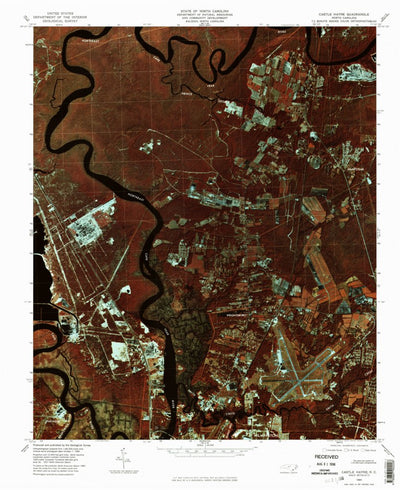 United States Geological Survey Castle Hayne, NC (1980, 24000-Scale) digital map
