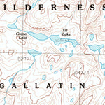 United States Geological Survey Castle Mountain, MT-WY (1986, 24000-Scale) digital map