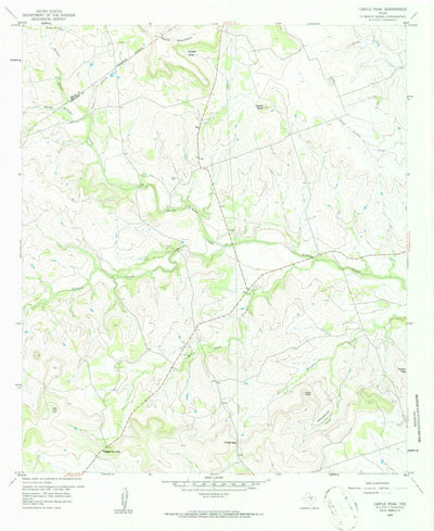United States Geological Survey Castle Peak, TX (1959, 24000-Scale) digital map