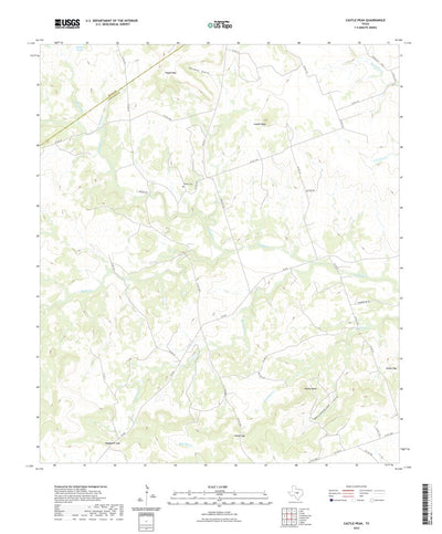 United States Geological Survey Castle Peak, TX (2022, 24000-Scale) digital map