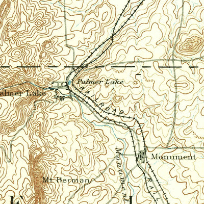 United States Geological Survey Castle Rock, CO (1894, 125000-Scale) digital map
