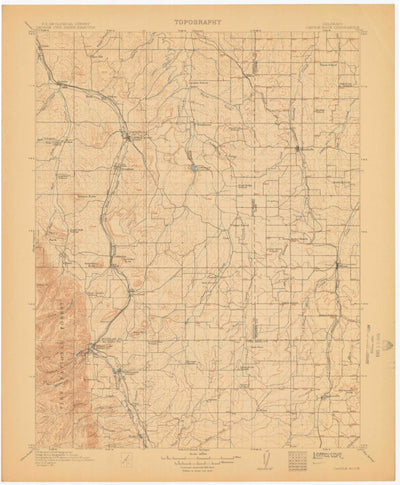 United States Geological Survey Castle Rock, CO (1913, 125000-Scale) digital map
