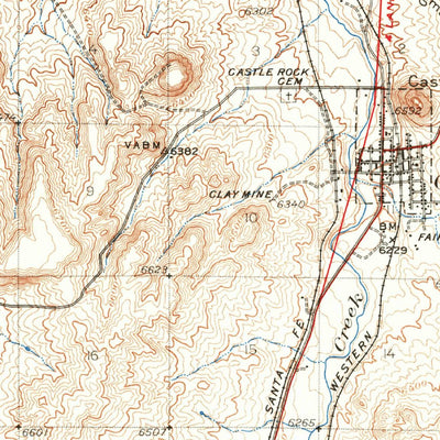 United States Geological Survey Castle Rock, CO (1940, 62500-Scale) digital map