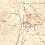 United States Geological Survey Castle Rock, CO (1945, 62500-Scale) digital map