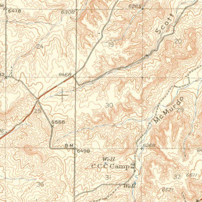 United States Geological Survey Castle Rock, CO (1945, 62500-Scale) digital map
