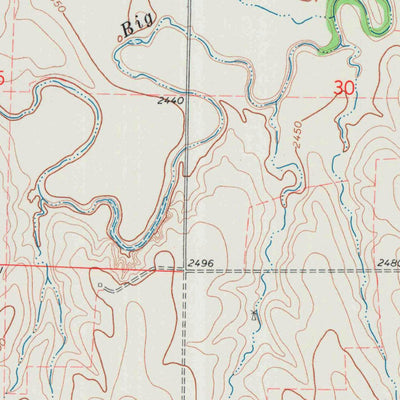 United States Geological Survey Castle Rock NE, KS (1972, 24000-Scale) digital map