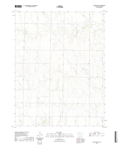 United States Geological Survey Castle Rock NE, KS (2022, 24000-Scale) digital map