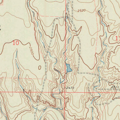 United States Geological Survey Castle Rock NW, KS (1972, 24000-Scale) digital map