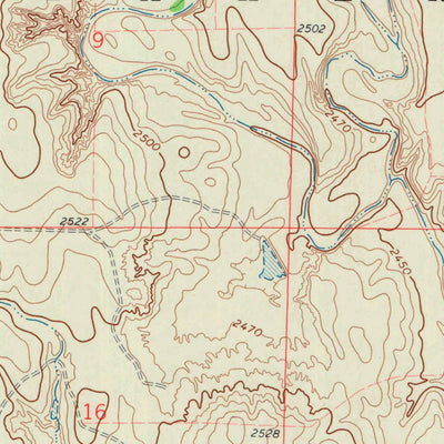 United States Geological Survey Castle Rock NW, KS (1972, 24000-Scale) digital map