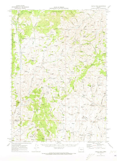 United States Geological Survey Castle Rock, OR (1970, 62500-Scale) digital map