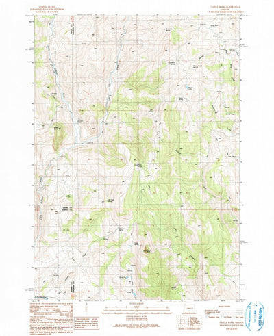 United States Geological Survey Castle Rock, OR (1990, 24000-Scale) digital map