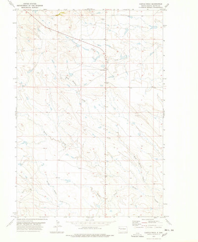 United States Geological Survey Castle Rock, SD (1977, 24000-Scale) digital map