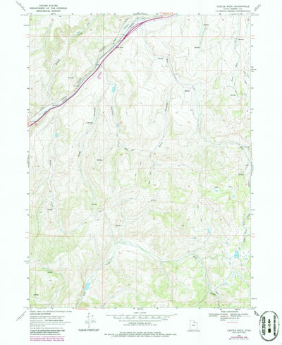 United States Geological Survey Castle Rock, UT (1968, 24000-Scale) digital map