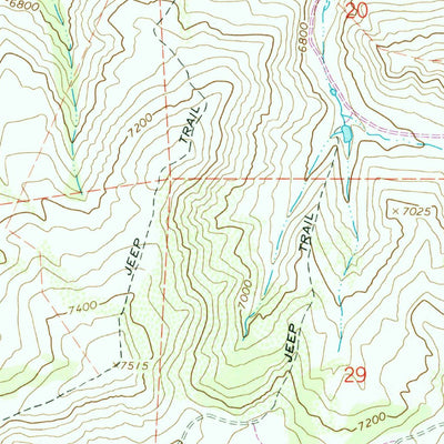 United States Geological Survey Castle Rock, UT (1968, 24000-Scale) digital map