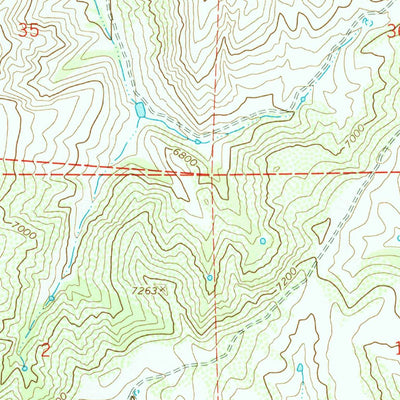United States Geological Survey Castle Rock, UT (1968, 24000-Scale) digital map