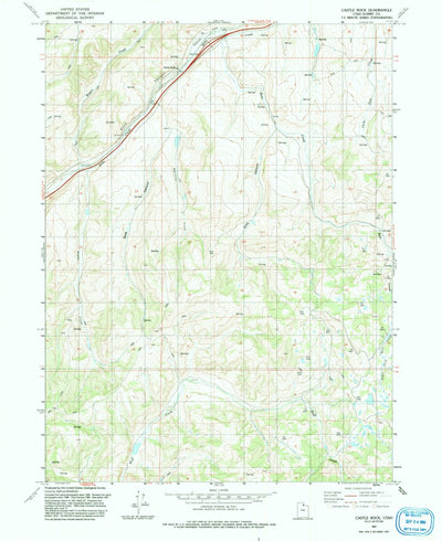 United States Geological Survey Castle Rock, UT (1991, 24000-Scale) digital map