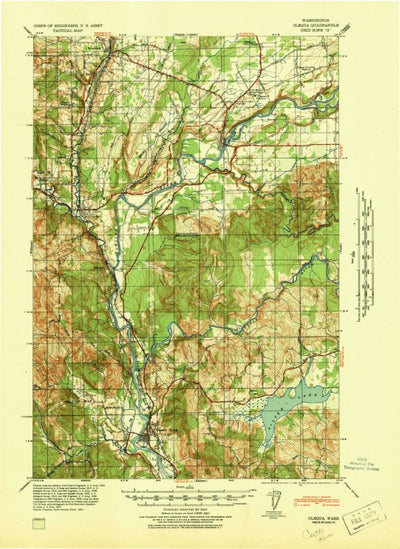 United States Geological Survey Castle Rock, WA (1941, 62500-Scale) digital map
