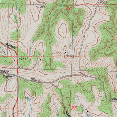 United States Geological Survey Castle Rock, WI (1983, 24000-Scale) digital map