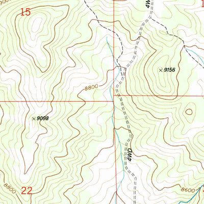 United States Geological Survey Castle Rock, WY (1991, 24000-Scale) digital map