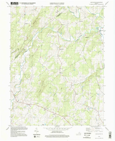 United States Geological Survey Castleton, VA (1994, 24000-Scale) digital map