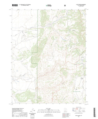United States Geological Survey Casto Canyon, UT (2023, 24000-Scale) digital map
