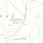 United States Geological Survey Casto Reservoir, CO (1972, 24000-Scale) digital map