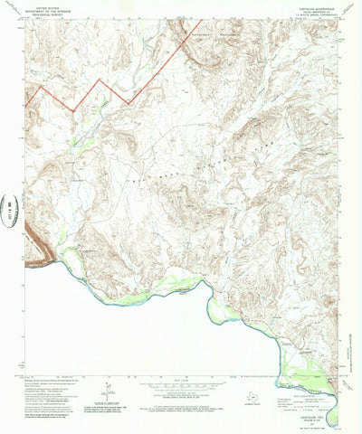 United States Geological Survey Castolon, TX (1971, 24000-Scale) digital map