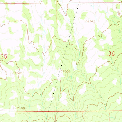 United States Geological Survey Castor Gulch, CO (1966, 24000-Scale) digital map