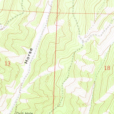 United States Geological Survey Castor Gulch, CO (1966, 24000-Scale) digital map