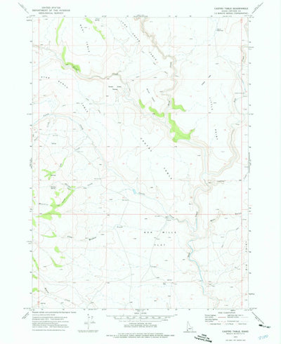 United States Geological Survey Castro Table, ID (1973, 24000-Scale) digital map