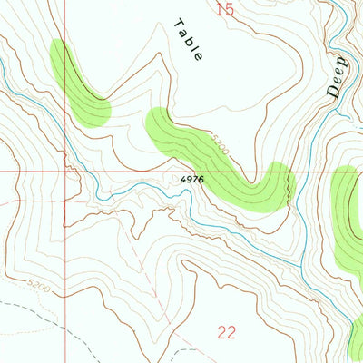 United States Geological Survey Castro Table, ID (1973, 24000-Scale) digital map