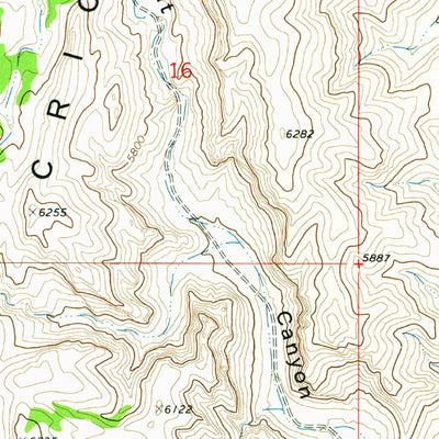 United States Geological Survey Cat Canyon, UT (1973, 24000-Scale) digital map