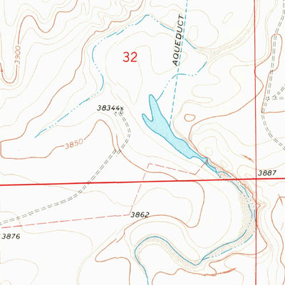 United States Geological Survey Cat Creek NE, CO (1968, 24000-Scale) digital map
